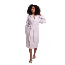 peignoir col châle 100% coton