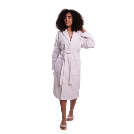 peignoir col châle 100% coton